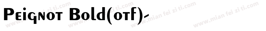 Peignot Bold(otf)字体转换